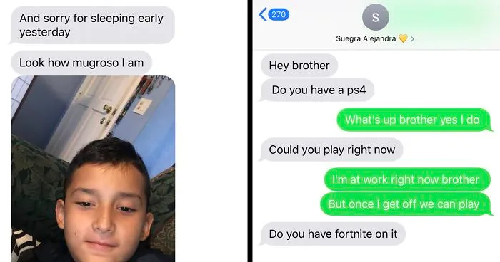 Younger Brother Texts His Sister's Boyfriend From Her Phone And Their Adorable Exchange Is Going Viral