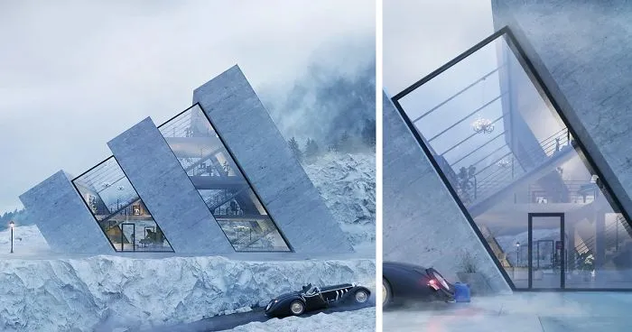 These Houses Are Designed In The  Shape Of Famous Logos