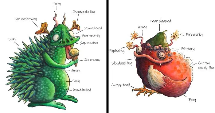 I Paint Monsters Based On Random Words