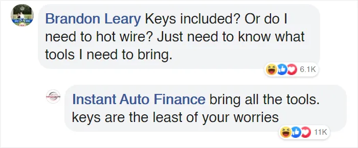 Old Car Dealership Posts Funny Black Friday Ad, Goes Viral For Their Hilarious Responds To Customers