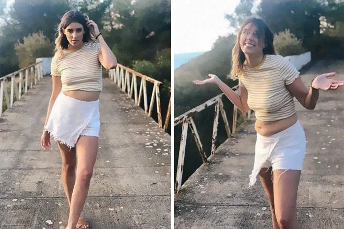 My Friend Is Absolutely Stunning And Does Professional Modelling, But She Does Post Unflattering Photos To Prove That You Don’t Have To Be Perfect To Be Beautiful And To Show That Every Body Has Flaws, Even If You Can’t Usually Tell!