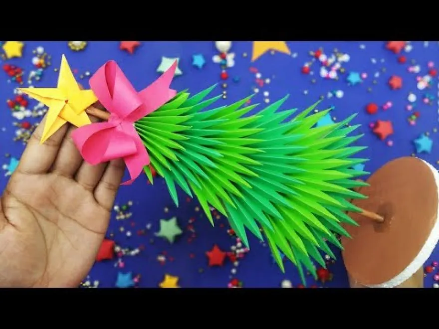 Paper Christmas Tree | How To Make A 3D Paper Xmas Tree Tutorial | DIY Christmas Decor Ideas