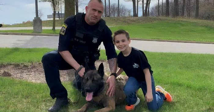 This 10 Y.O. Noticed Police K-9 Unit Without A Protective Vest, Raises 95k Dollars To Buy Them