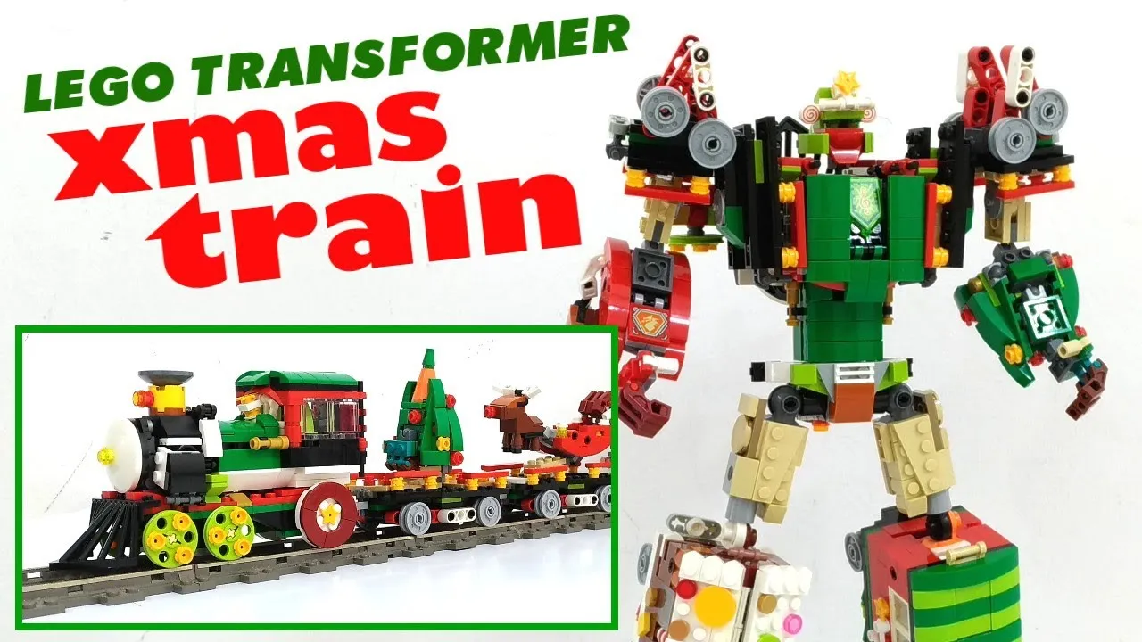 LEGO Christmas Train Transformer Robot /Mech