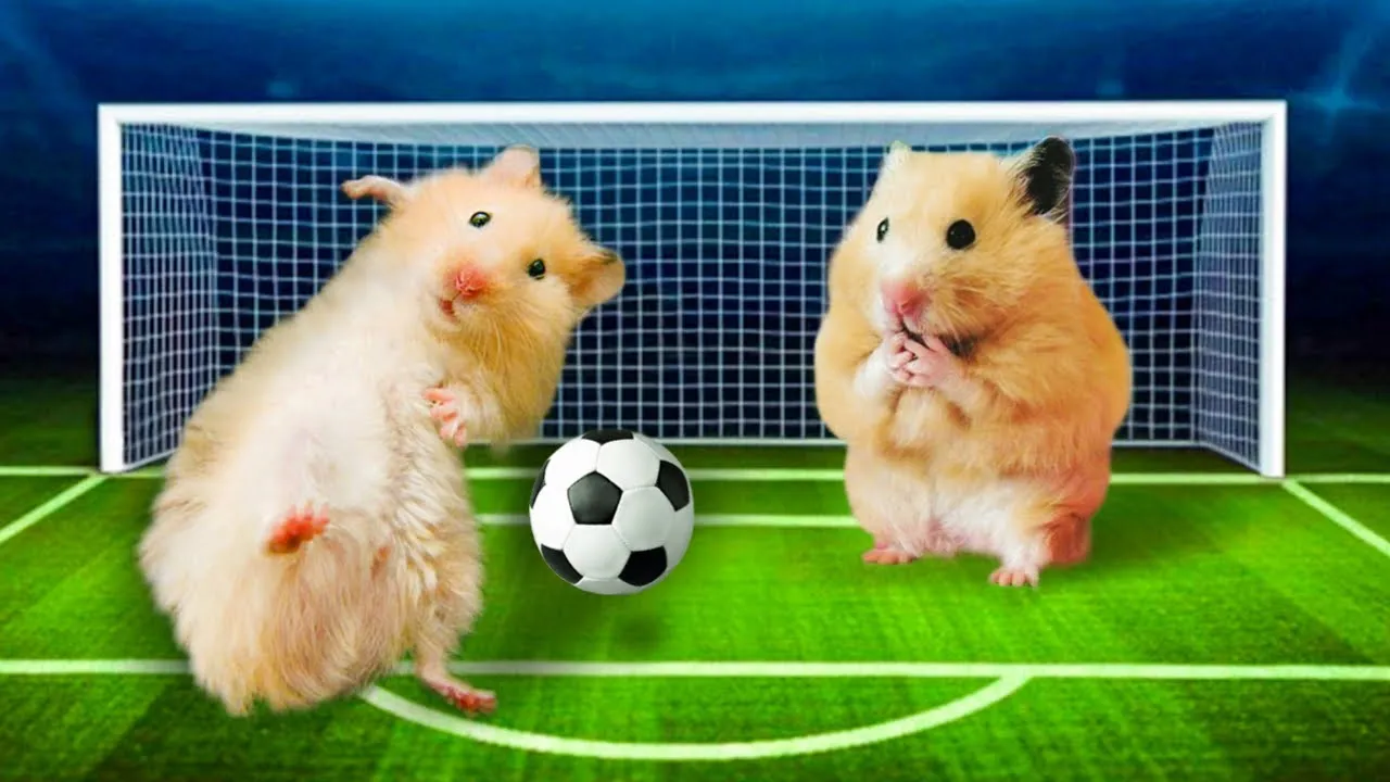 Hamster Play Football ★ Cristiano Ronaldo vs. Lionel Messi