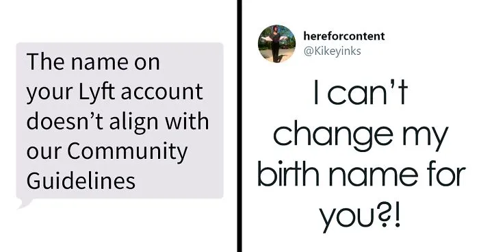 People With 'Offensive' Real Names Get Messages From Lyft Saying They Break 'Guidelines'
