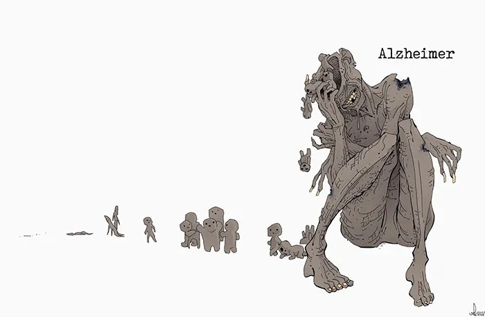 Artist Illustrates 9 Mental Illnesses And Disorders As Haunting Creatures