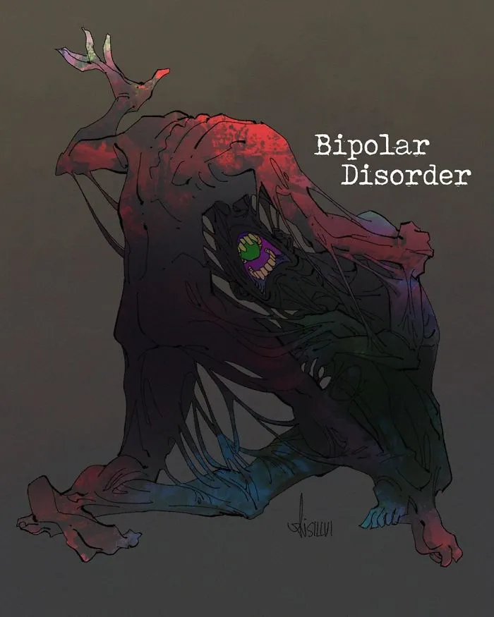 Artist Illustrates 9 Mental Illnesses And Disorders As Haunting Creatures