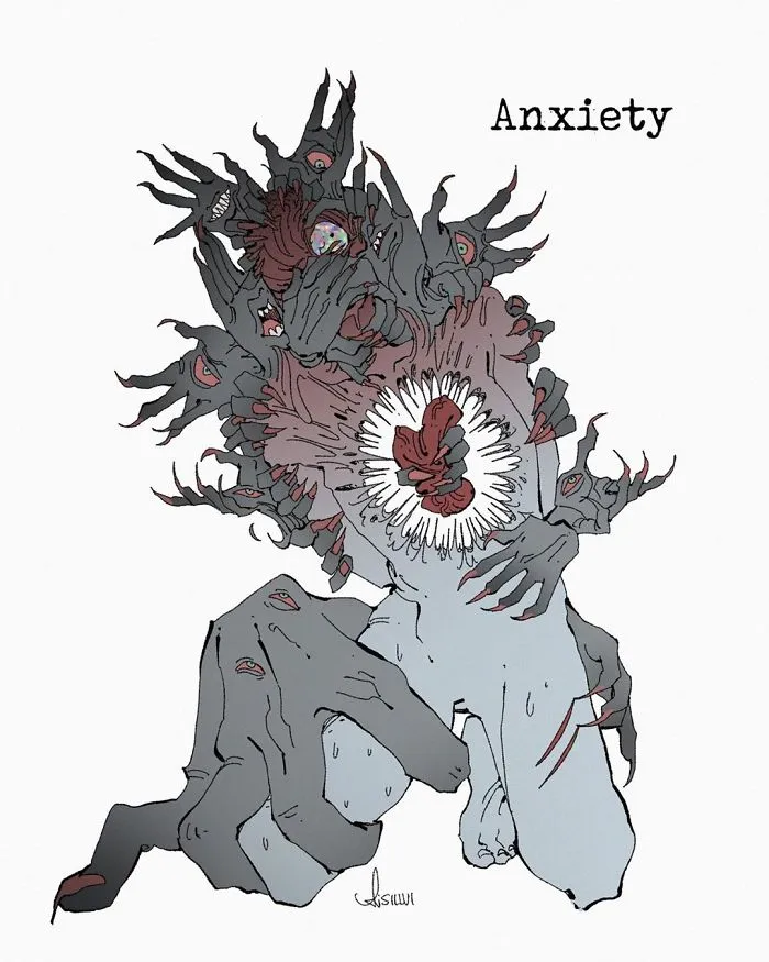 Artist Illustrates 9 Mental Illnesses And Disorders As Haunting Creatures