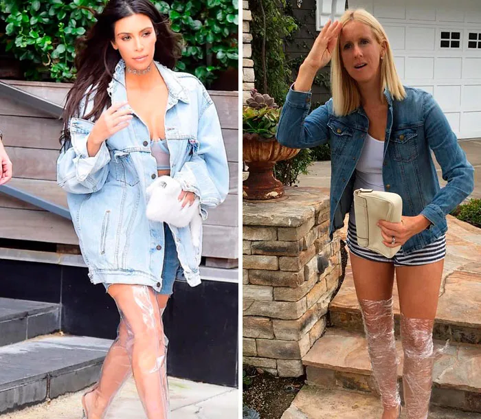 Mom Of 5 Mocks Celebrity Parents By Hilariously Recreating Their Photos (120 Pics)