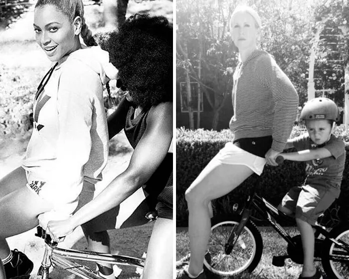 Mom Of 5 Mocks Celebrity Parents By Hilariously Recreating Their Photos (120 Pics)