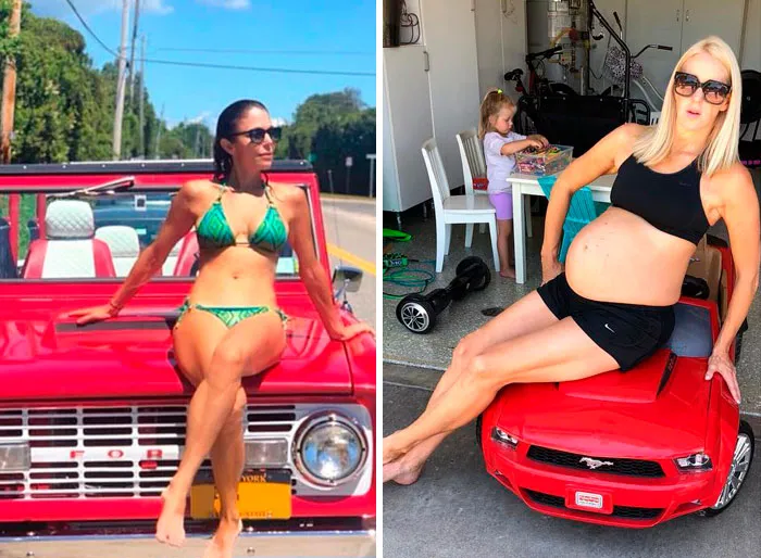 Mom Of 5 Mocks Celebrity Parents By Hilariously Recreating Their Photos (120 Pics)
