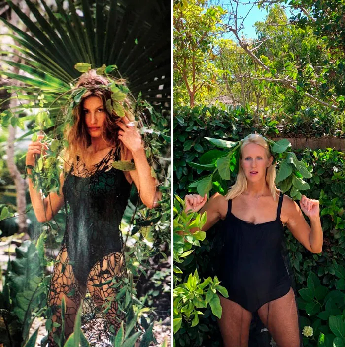 Mom Of 5 Mocks Celebrity Parents By Hilariously Recreating Their Photos (120 Pics)