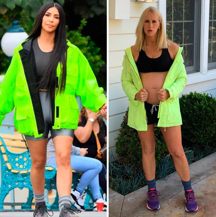 Mom Of 5 Mocks Celebrity Parents By Hilariously Recreating Their Photos (120 Pics)