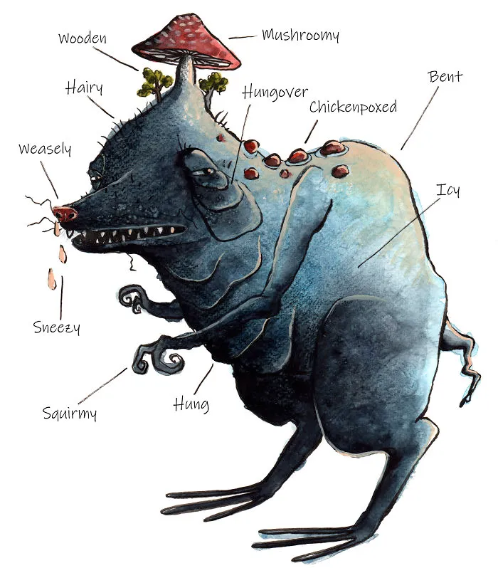 I Paint Monsters Based On Random Adjective Suggestions (20 Pics)