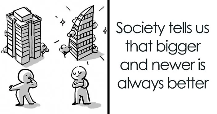 Artist Illustrates How Downsizing Can Lead To A Happier Life, And His Comic Goes Viral
