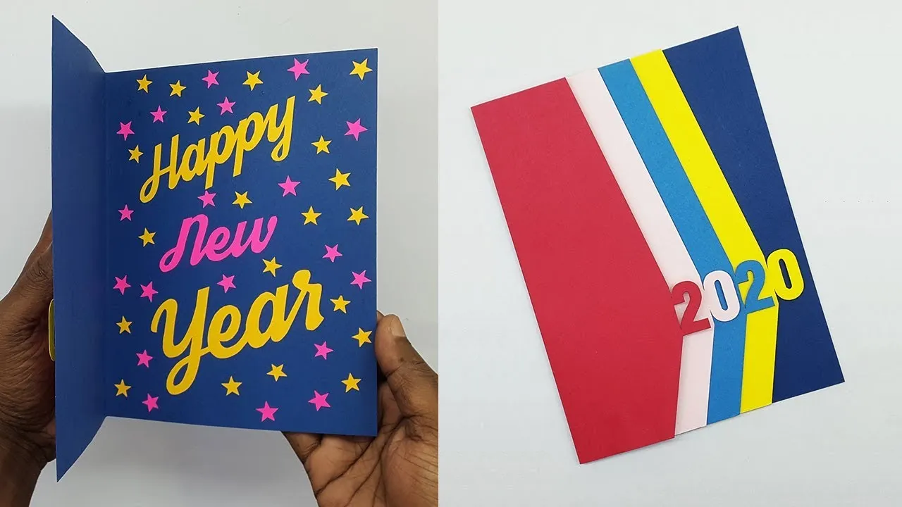 Beautiful DIY Handmade Happy New Year 2020 Card Idea | Greeting Card For New Year