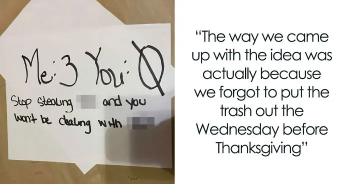 Sick & Tired Of Porch Pirates Taking Her Amazon Packages, This Woman Bamboozles Them Into Taking Her Garbage Instead