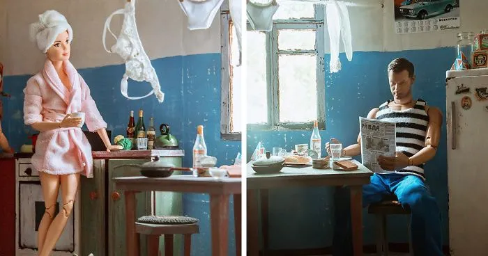 Photographer Captured What It Would Look Like If Barbie And Ken Lived In Soviet Russia