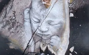 Massive Washable Mural In Nature "Born Of Nature" Project