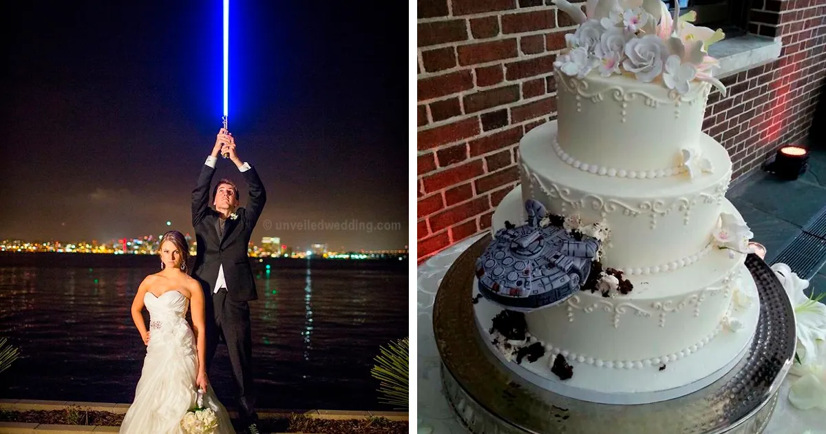 Couple Has A Star Wars Wedding And The Dark Side Was Not Invited (12 Pics)