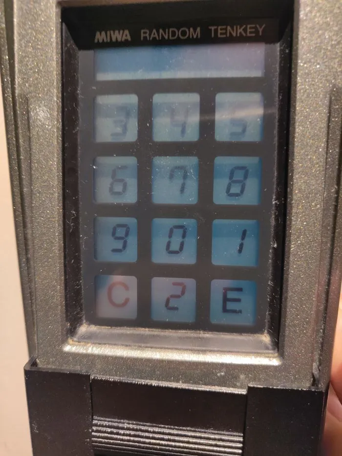 This Keypad Randomizes The Numbers Every Time So Someone Doesn't Figure Out The Password From Your Hand Movements
