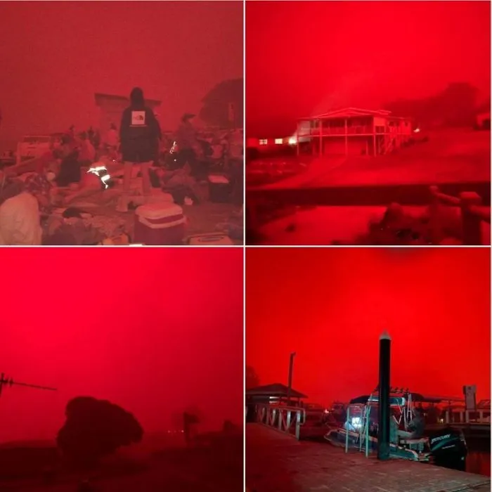 Do You See This? This Is Our World. 4000 People Are Currently Sheltering From The Devastating Fires In Australia On A Beach. Photos Taken In Mallacoota In Victoria