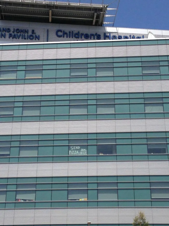 Photo Taken Outside Children's Hospital In Los Angeles. Smart Kid