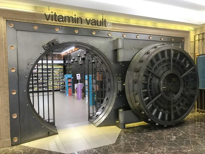 The Walgreens In My Neighborhood Used To Be A Bank And They Used Its Vault As Their Vitamin Section