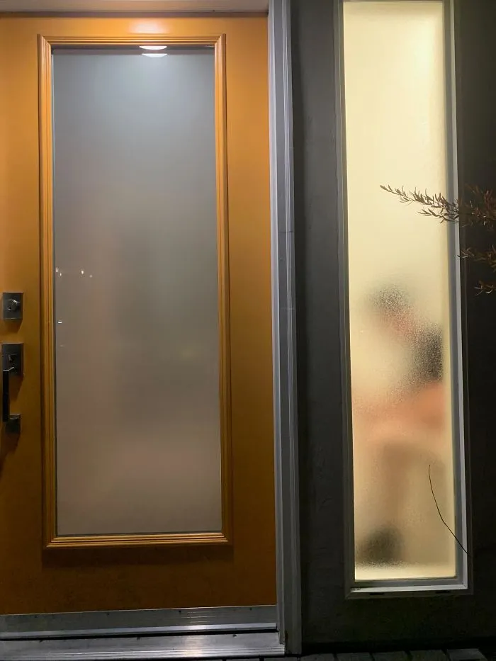 My Friend’s Apartment Has A 1/2 Bathroom On The Ground Floor. This Is The View From The Street.