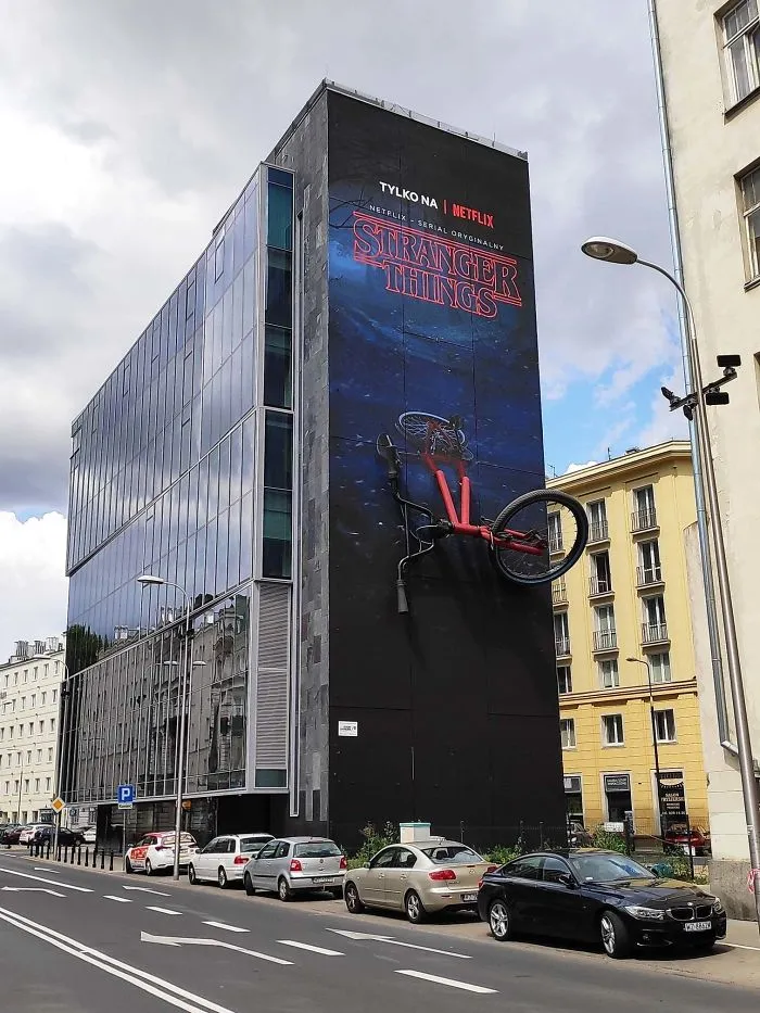 Un anuncio en Varsovia, Polonia