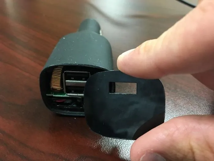The Face Plate Fell Off My Car Charger To Reveal An Extra USB Port