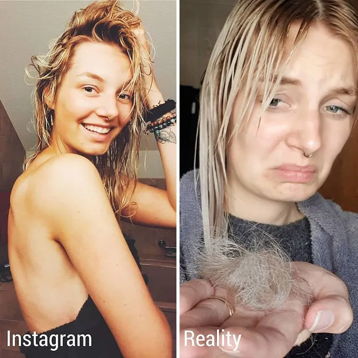 Girl Exposes The Truth Behind Those ‘Perfect’ Instagram Photos With 30 Side-By-Side Pics