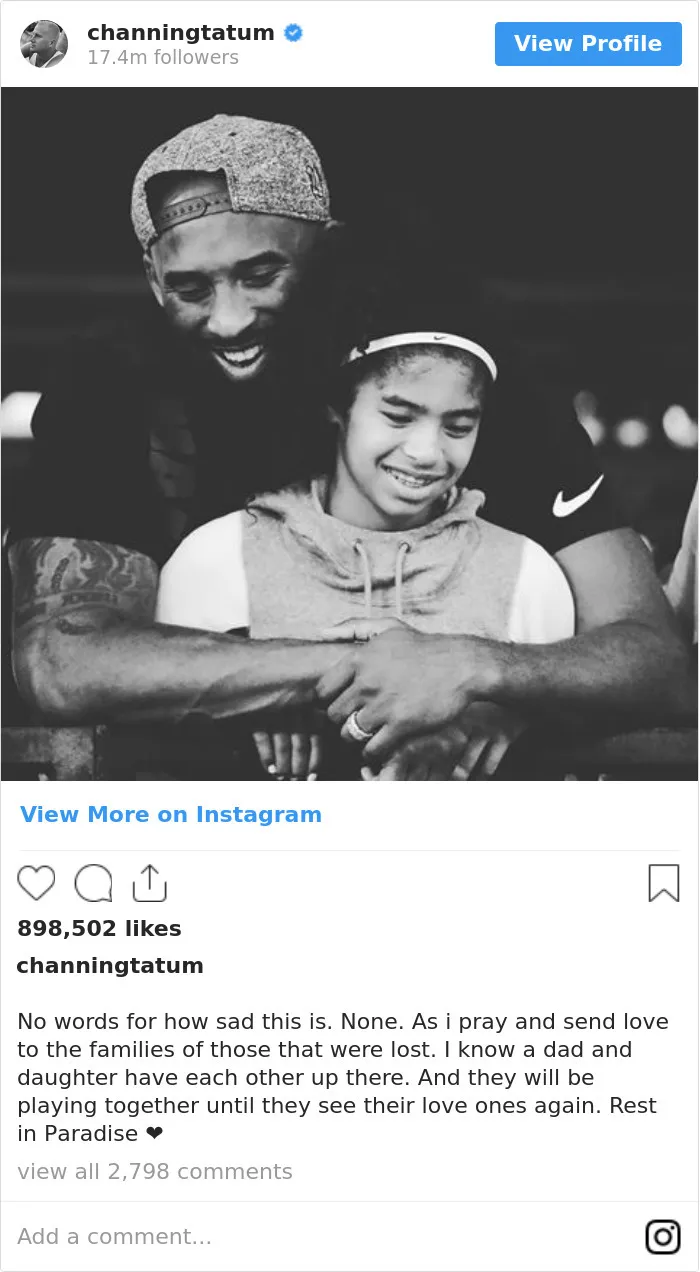 30 Heartbroken Celebrities Share Emotional Posts On Kobe Bryant's Passing