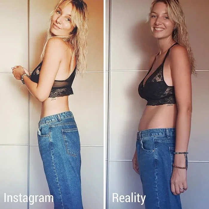 Girl Exposes The Truth Behind Those ‘Perfect’ Instagram Photos With 30 Side-By-Side Pics