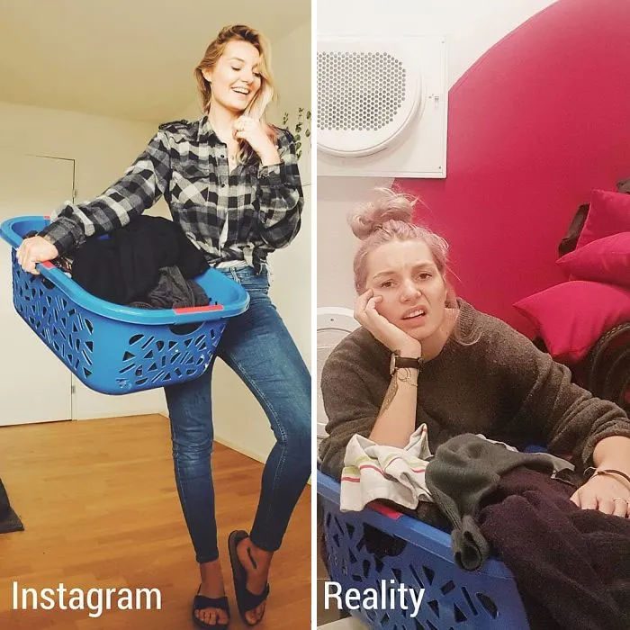 Girl Exposes The Truth Behind Those ‘Perfect’ Instagram Photos With 30 Side-By-Side Pics