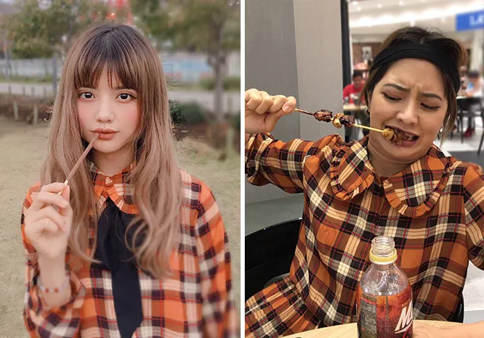Thai Woman Creates Hilarious Instagram Vs. Reality Collages And Here's 30 Of The Best Ones