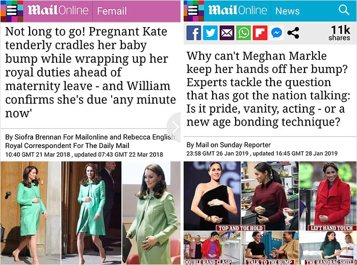 15 Headlines Show How Differently The British Press Treat Meghan Markle Vs Kate Middleton