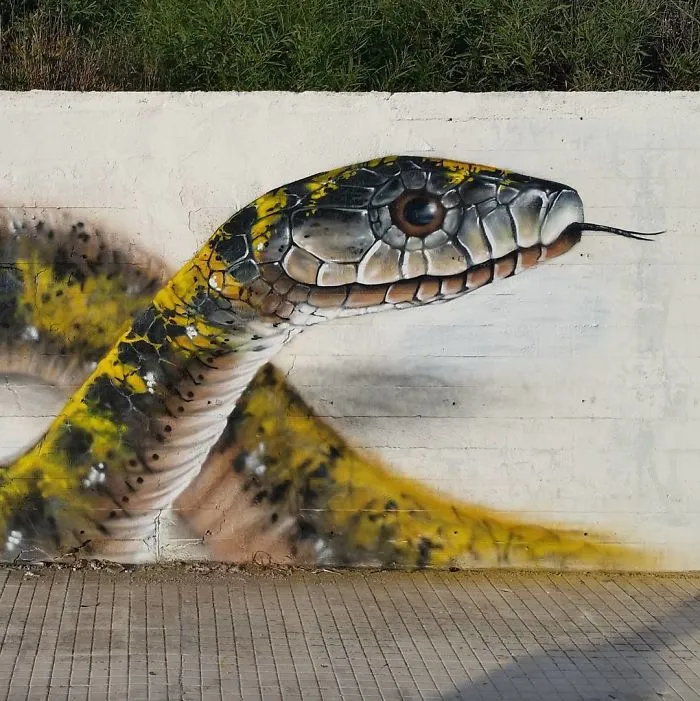 30 Pics Of 3D Street Art That Interacts With Its Surroundings, Created By Caiffa Cosimo