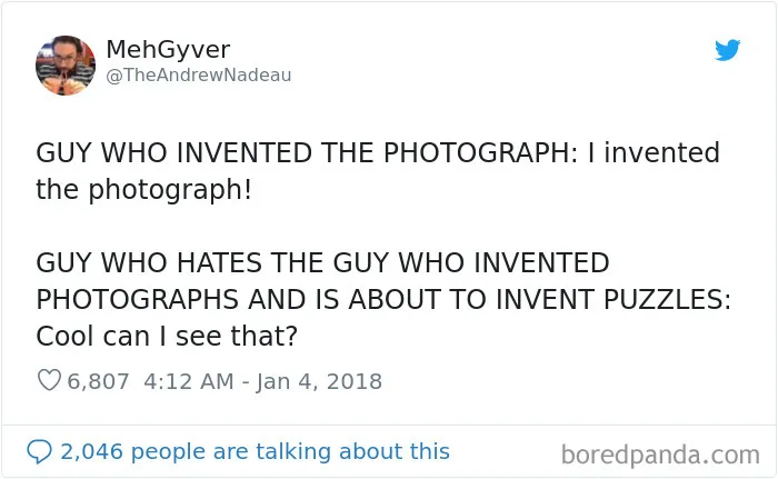 30 Funny "Guy Who Invented..." Tweets That Are Trying To Guess What Those People Were Thinking