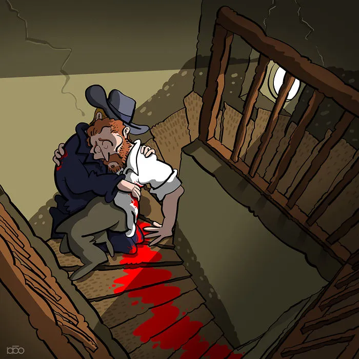 He recreado la vida de Vincent Van Gogh en su propio estilo artístico (30 imágenes)