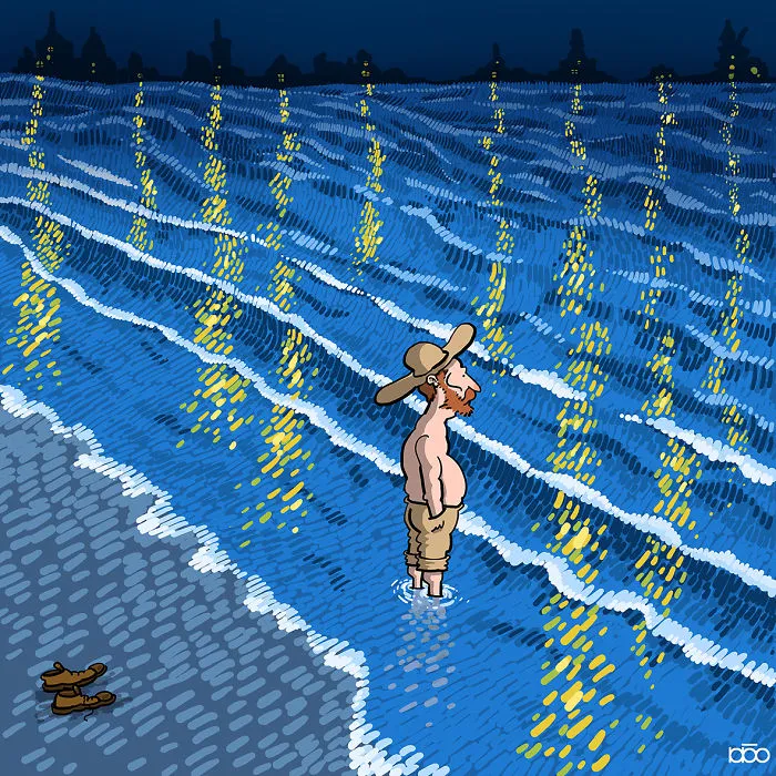 I Recreate The Life Of My Favorite Artist, Vincent Van Gogh, In His Own Art Style (30 Pics)