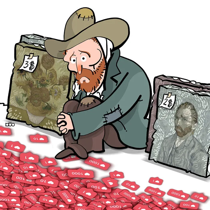 I Recreate The Life Of My Favorite Artist, Vincent Van Gogh, In His Own Art Style (30 Pics)