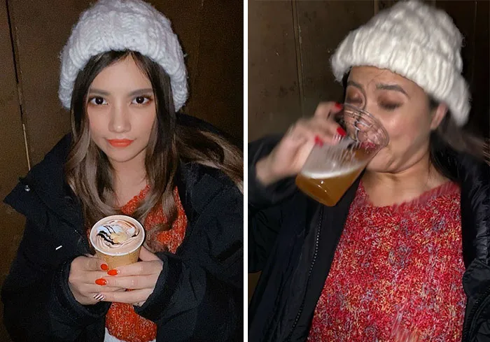 Thai Woman Creates Hilarious Instagram Vs. Reality Collages And Here's 30 Of The Best Ones