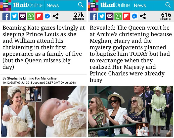15 Headlines Show How Differently The British Press Treat Meghan Markle Vs Kate Middleton