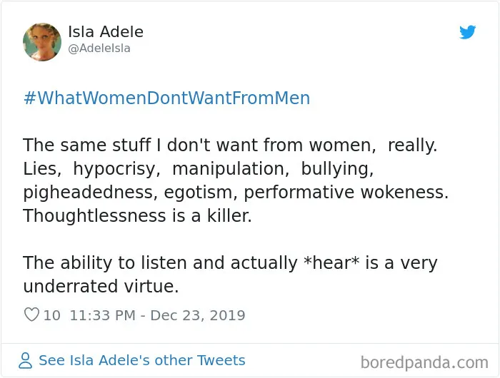 30 'What Women Don't Want From Men' Tweets That Show What Toxic Men Should Stop Doing In 2020