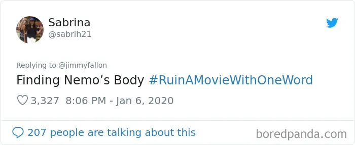 Jimmy Fallon Asks People To Ruin Movies With One Word And Here Are 55 Hilarious Responses