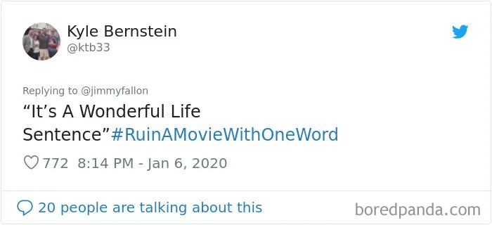 Jimmy Fallon Asks People To Ruin Movies With One Word And Here Are 55 Hilarious Responses