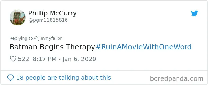 Jimmy Fallon Asks People To Ruin Movies With One Word And Here Are 55 Hilarious Responses