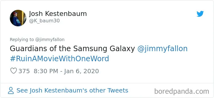 Jimmy Fallon Asks People To Ruin Movies With One Word And Here Are 55 Hilarious Responses